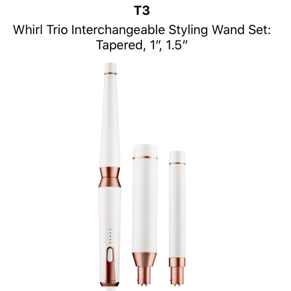 T3 whirl trio interchangeable styling wand set